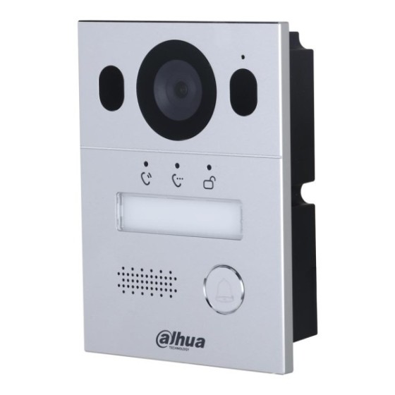 Dahua 2-Draht-Hybrid-Villa-Türstation, 2MP, IP65, IK07, silber