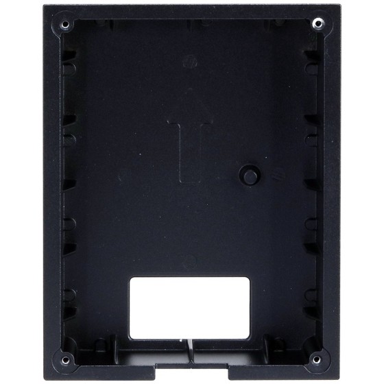 Unterputz-Montagebox, für 1 Modul, Metall, schwarz