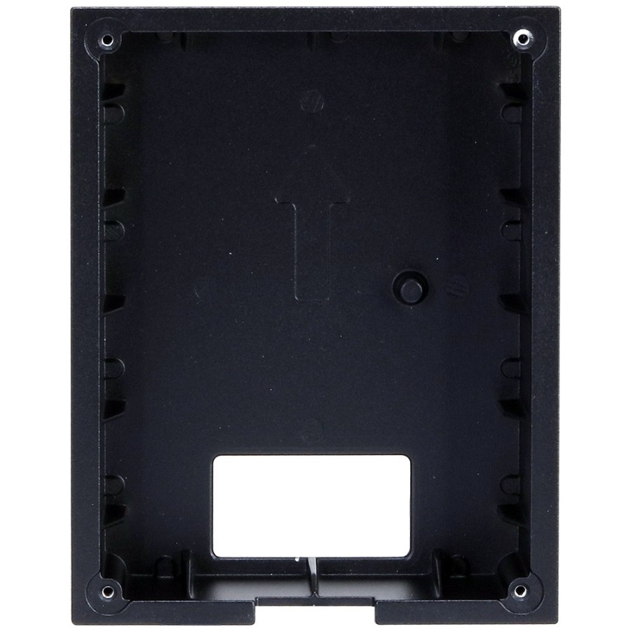 Unterputz-Montagebox, für 1 Modul, Metall, schwarz