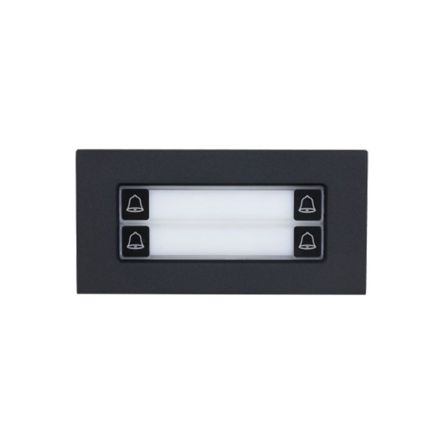 Erweiterung Klingel-Modul, 4 Tasten, IP65, IK07, schwarz