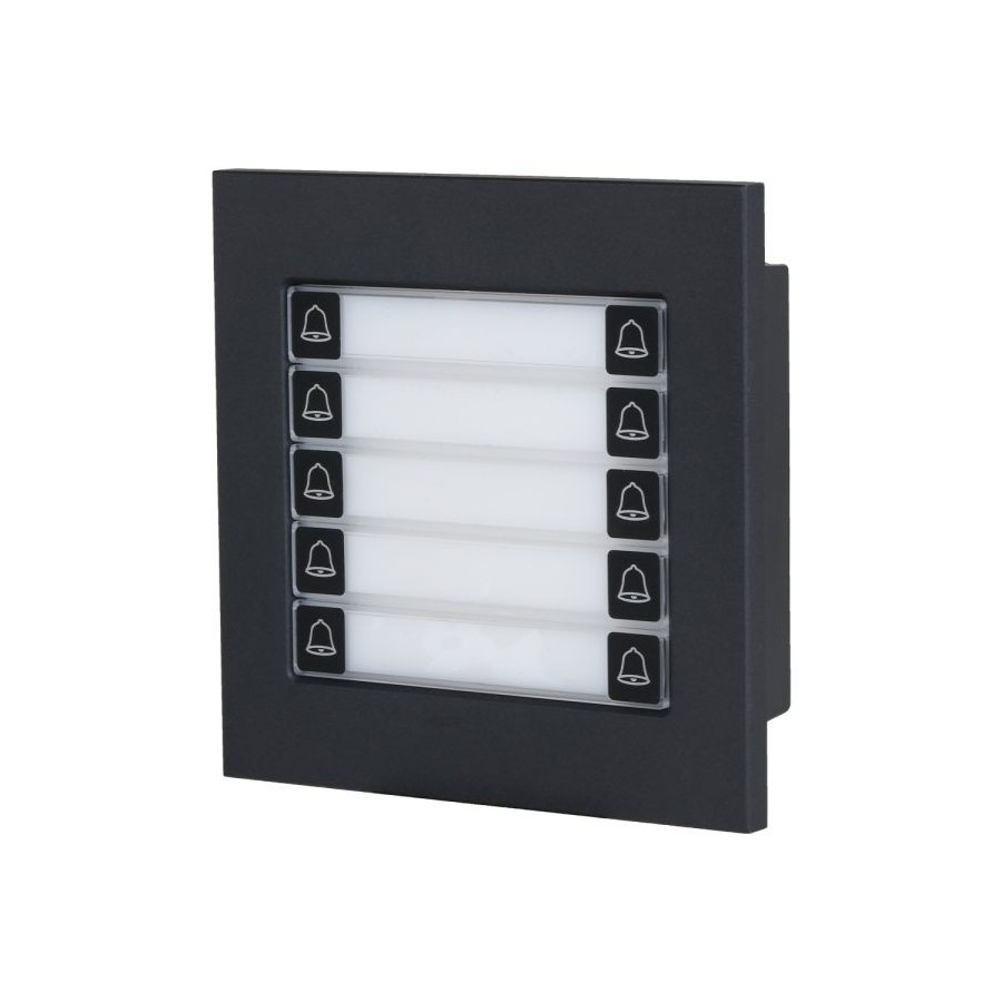 Dahua Erweiterung Klingel-Modul, 10 Tasten, IP65, IK07, schwarz