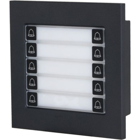 Dahua Erweiterung Klingel-Modul, 10 Tasten, IP65, IK07, schwarz