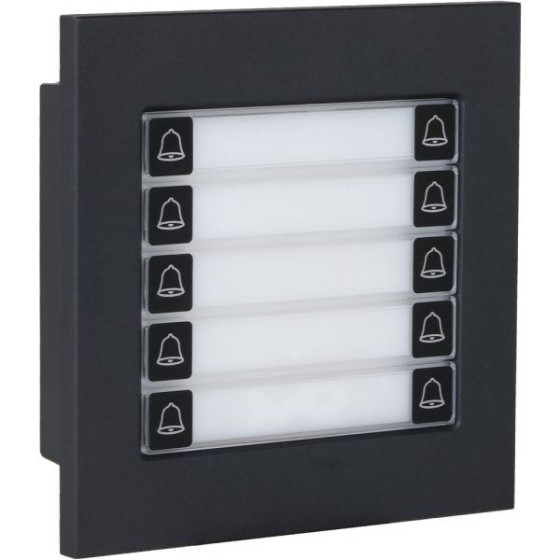 Dahua Erweiterung Klingel-Modul, 10 Tasten, IP65, IK07, schwarz
