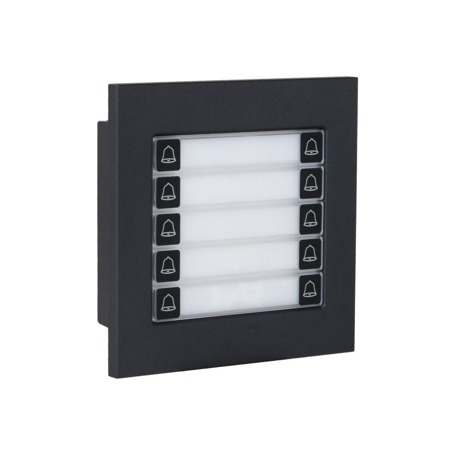 Dahua Erweiterung Klingel-Modul, 10 Tasten, IP65, IK07, schwarz