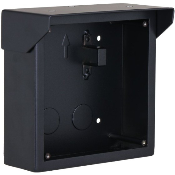 Dahua Aufputz-Montagebox, für 1 Modul, mit Regendach, Metall, schwarz