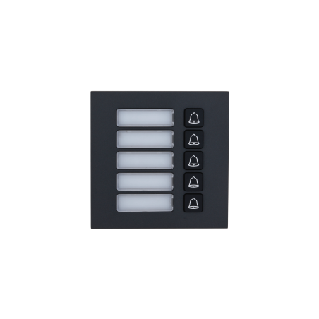 Dahua Erweiterung 5-fach Ruftasten Modul, schwarz