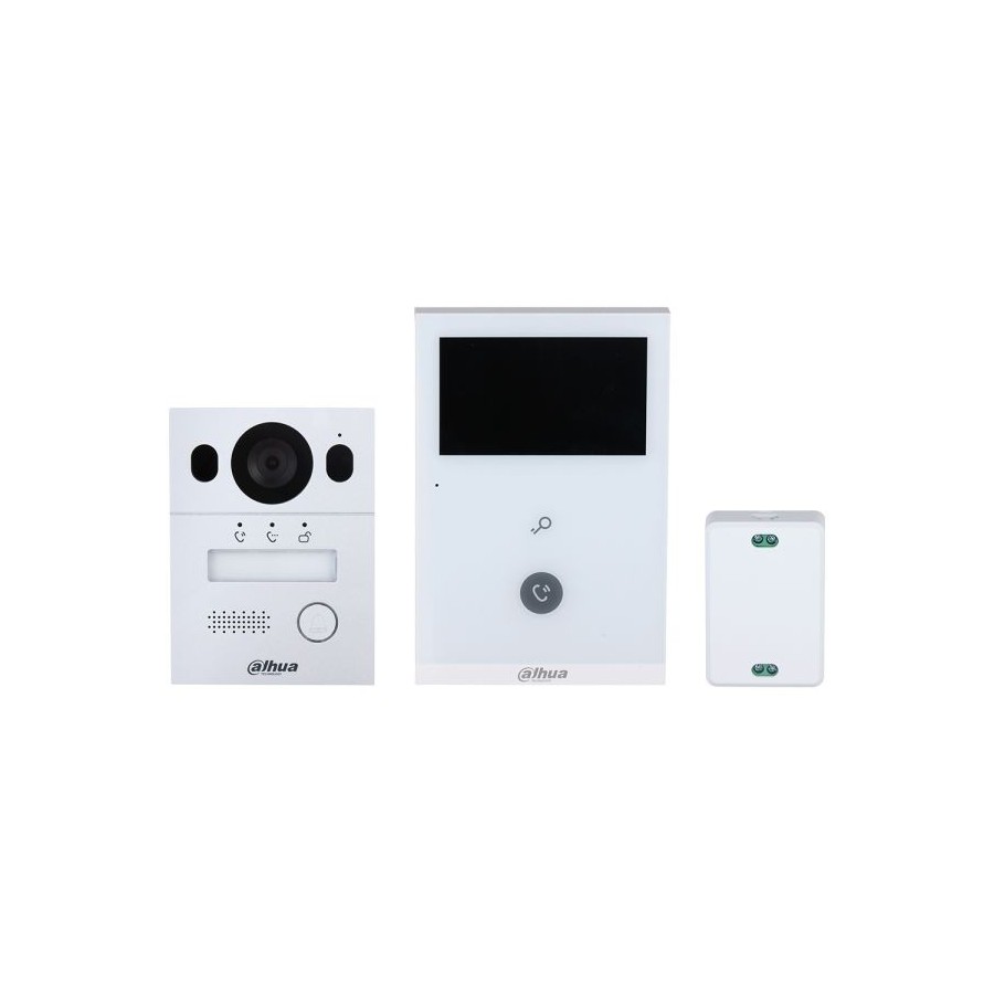 2-Draht-Video-Gegensprechanlagen-Set, 2 MP, 4,3" TFT-Touch-Screen