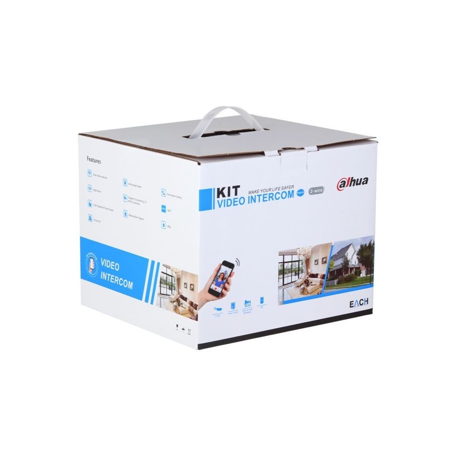 2-Draht-Video-Gegensprechanlagen-Set, 2 MP, 4,3" TFT-Touch-Screen