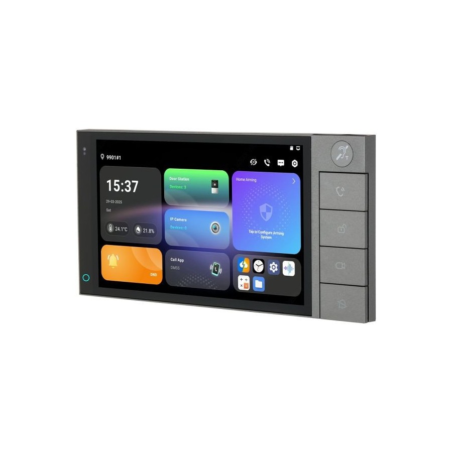 7" 2-Draht-IP-Monitor, Touch-Screen, silber