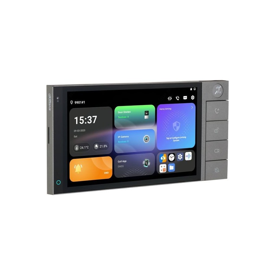 7" 2-Draht-IP-Monitor, Touch-Screen, silber