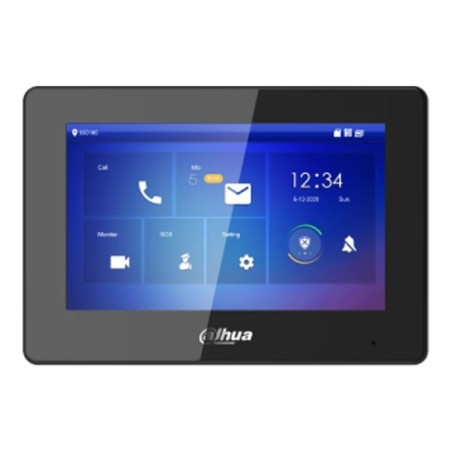 Dahua Touch-Screen-Monitor 7", IP-WLAN, 2-Draht, schwarz, ohne PoE