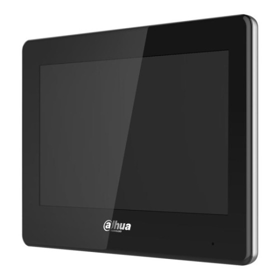 Dahua Touch-Screen-Monitor 7", IP-WLAN, 2-Draht, schwarz, ohne PoE