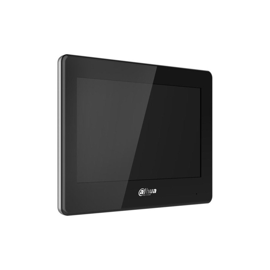 Dahua Touch-Screen-Monitor 7", IP-WLAN, 2-Draht, schwarz, ohne PoE