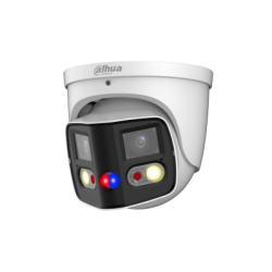 IP-Dual-Lens-Eyeball-Kamera, 2 x 4 MP, TiOC, Splicing, 2,8 mm, IR 25 m, IP67, weiß