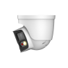 IP-Dual-Lens-Eyeball-Kamera, 2 x 4 MP, TiOC, Splicing, 2,8 mm, IR 25 m, IP67, weiß