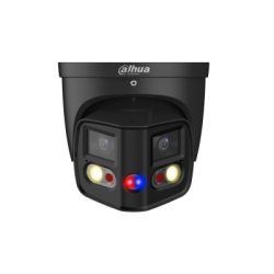 IP-Dual-Lens-Eyeball-Kamera, 2 x 4 MP, TiOC, Splicing, 2,8 mm, IR 25 m, IP67, schwarz