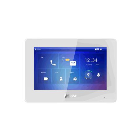 Dahua Touch-Screen-Monitor 7", IP-WLAN, 2-Draht, weiß, ohne PoE