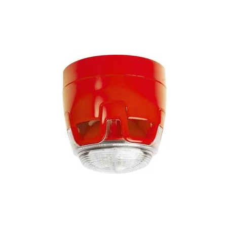 Kombisignalgeber EN 54-23 Kat. W+C, roter Blitz