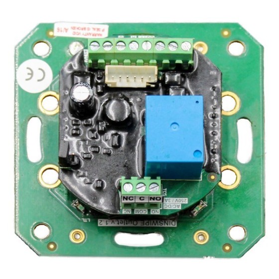 Fingerprintleser, dunkelgrau, Unterputz