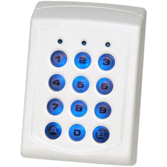 BUS-Standalone-Codeschalter mit Leser, 125 kHz, Kunststoffgehäuse mit Kunststofftasten, AP