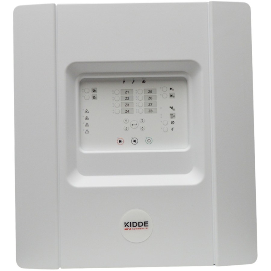 Verkabelte Brandmeldezentrale, 8 MG, IP30, grau