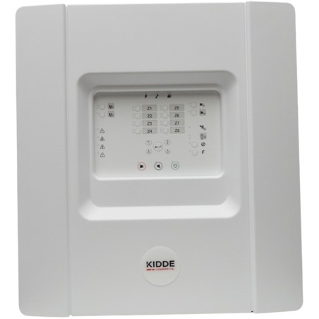 Verkabelte Brandmeldezentrale, 8 MG, IP30, grau