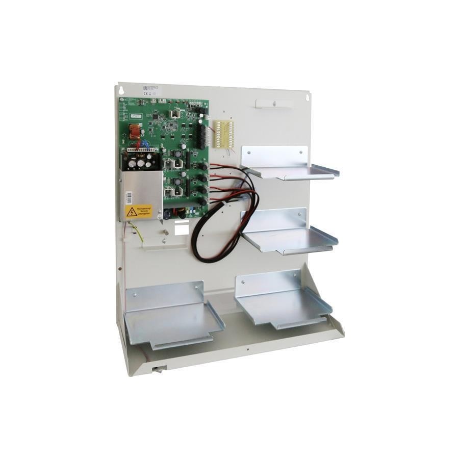 Netzladeteil 15013/G3, 12V/4A Batt. 4x27Ah - Aufputz-Metallgehäuse, weiß