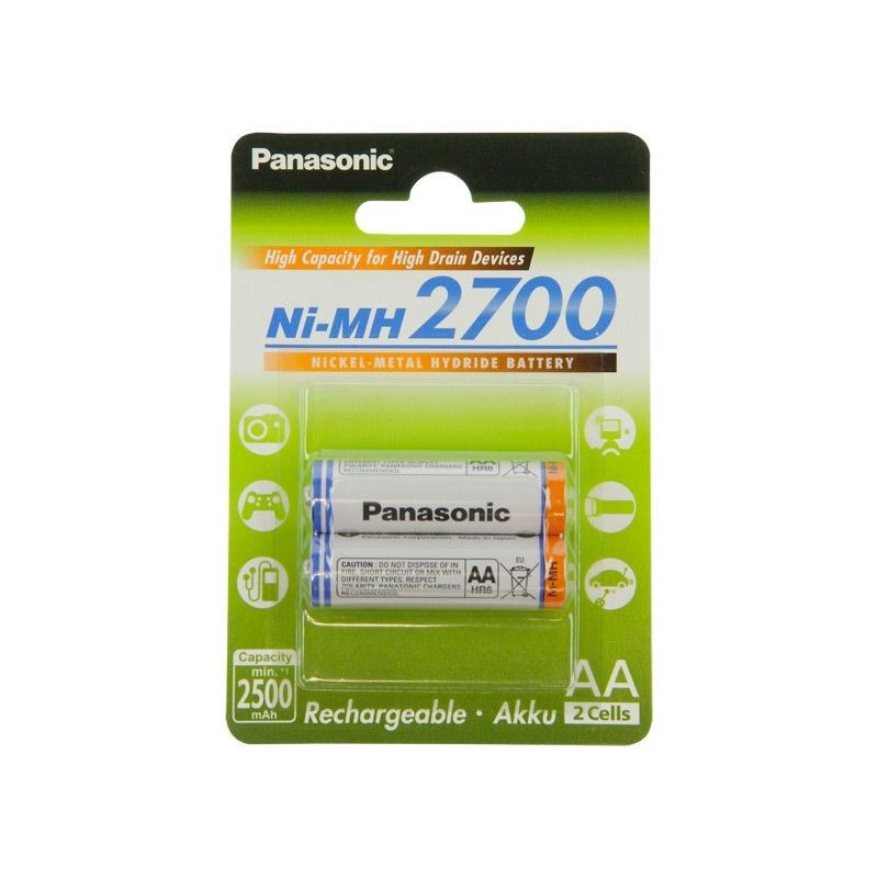 Panasonic High Capacity BK-3HGAE AA Mig 2erBlister