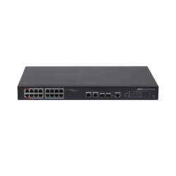 Switch, 18 Ports gesamt, 16 Ports PoE, Managed
