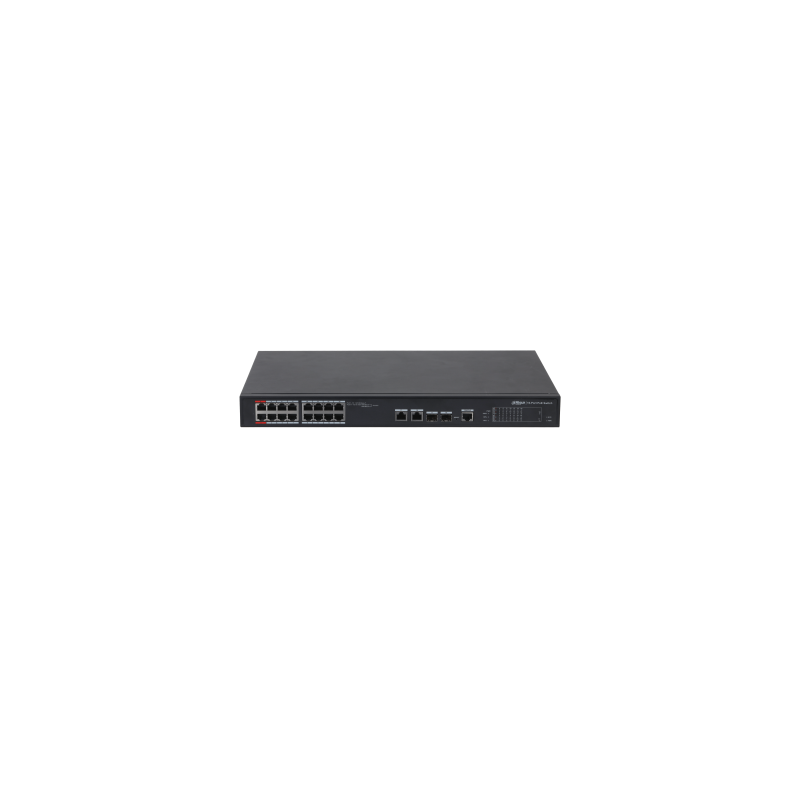 Switch, 18 Ports gesamt, 16 Ports PoE, Managed