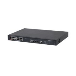 Switch, 18 Ports gesamt, 16 Ports PoE, Managed