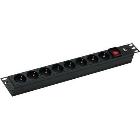 Dahua Steckdosenleiste für 19" Gehäuse, schwarz