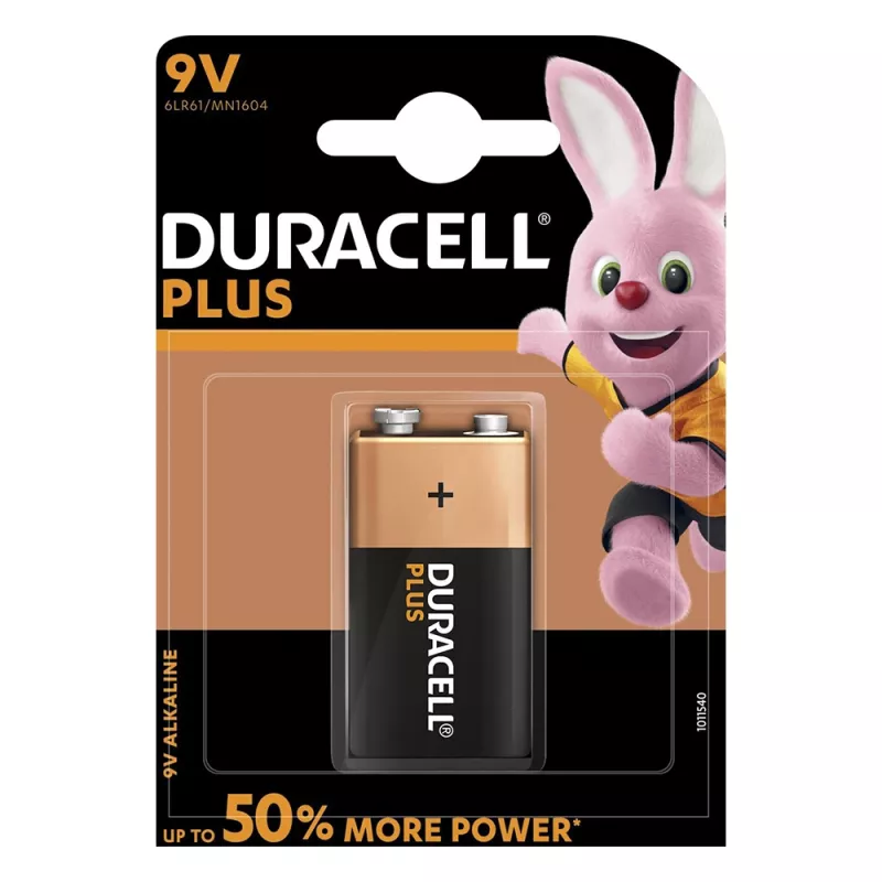 Duracell Plus 9V (MN1604/6LR61) 1er Blister NEW