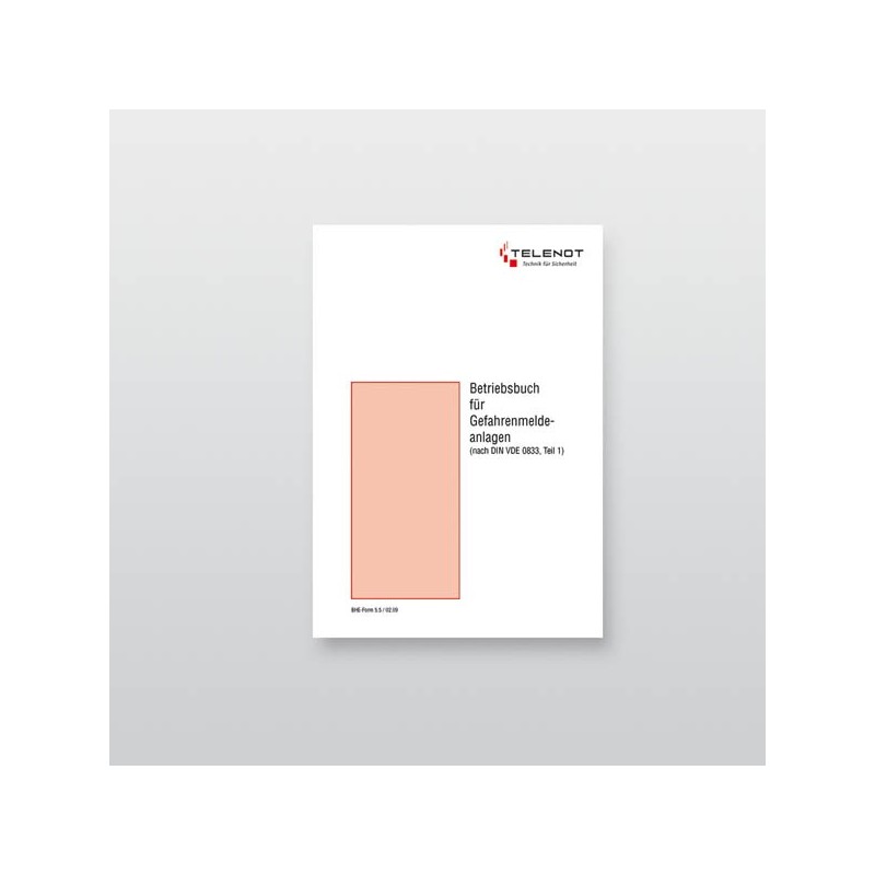 Betriebsbuch Gefahrenmeldeanlagen