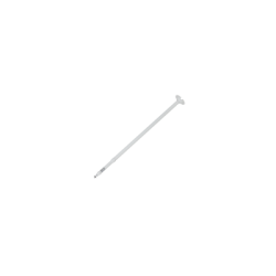 Decken-Stangenhalterung, Länge 800 - 1500 mm, Metall, weiß