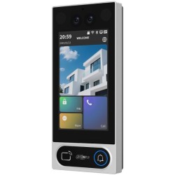 IP & WLAN-Video-Türsprechstelle mit Kartenleser, 2 MP, IR, IP65, silber