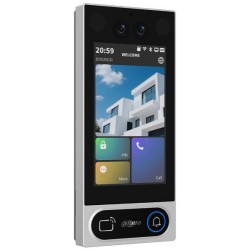 IP & WLAN-Video-Türsprechstelle mit Kartenleser, 2 MP, IR, IP65, silber
