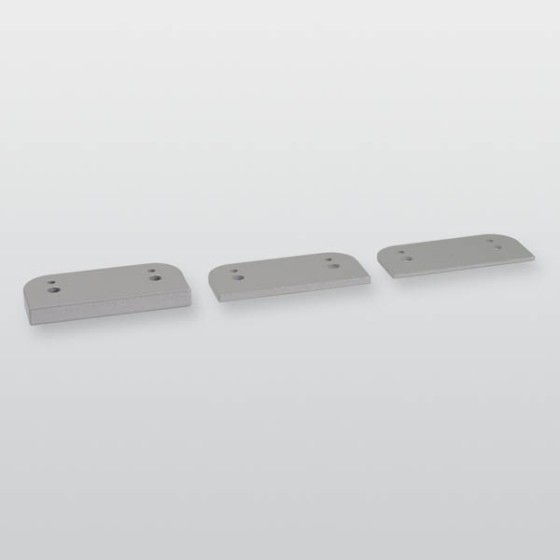 Distanzstücke zum Gegenstück 8363.3 - Weißaluminium