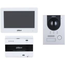 2-Draht-Video-Gegensprechanlagen-Set, 2 MP, 7" TFT-Touch-Screen, IP65, IK07, Aufputz