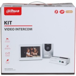 2-Draht-Video-Gegensprechanlagen-Set, 2 MP, 7" TFT-Touch-Screen, IP65, IK07, Aufputz