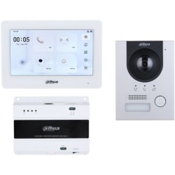 2-Draht-Video-Gegensprechanlagen-Set, 2 MP, 7" TFT-Touch-Screen, IP65, IK07, Unterputz