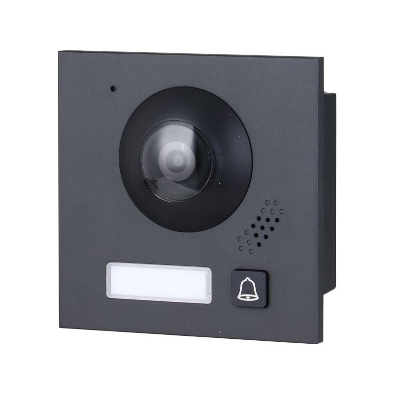 2-Draht-IP-Video-Türsprechstelle, 2 MP, IP65, IK07, schwarz, ohne Logo