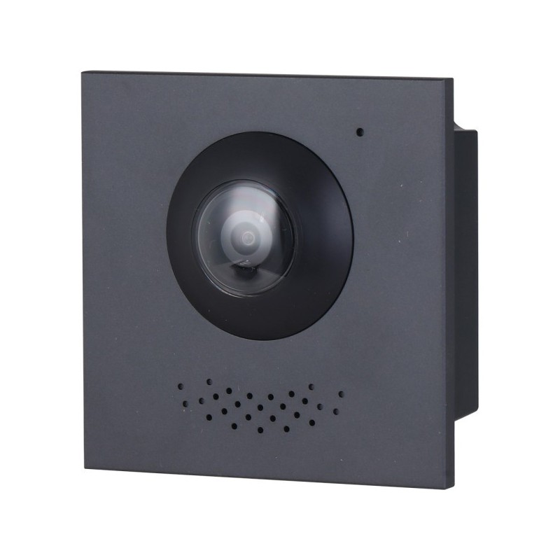 IP/2-Draht-Video-Türsprechstelle, 2MP, IP65, IK07, ohne Logo, schwarz