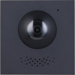 IP/2-Draht-Video-Türsprechstelle, 2MP, IP65, IK07, ohne Logo, schwarz