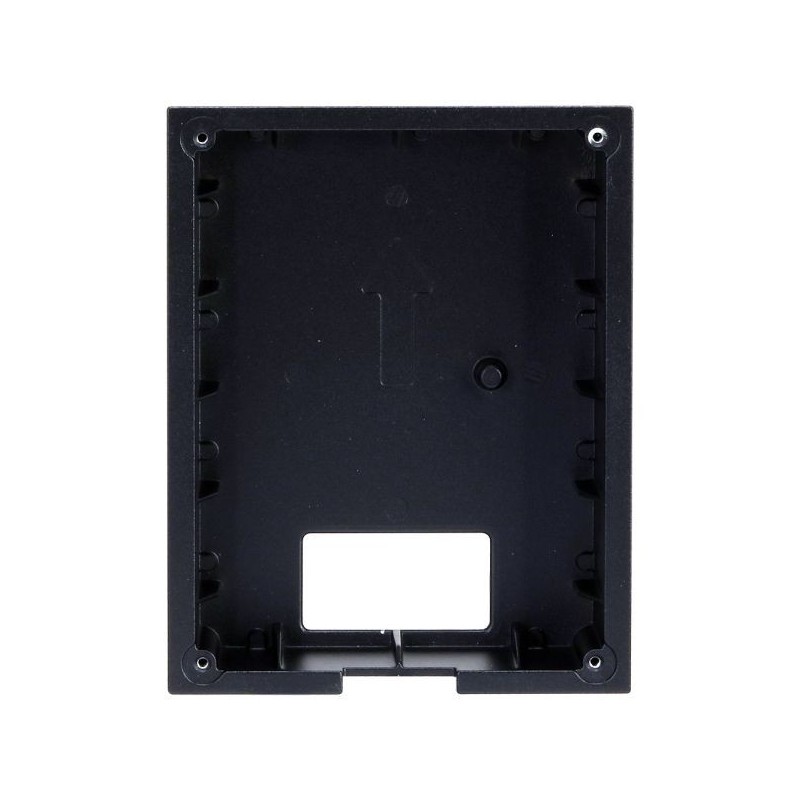 Unterputz-Montagebox, für 1 Modul, Metall, schwarz