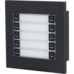 Erweiterung Klingel-Modul, 10 Tasten, IP65, IK07, schwarz