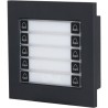Erweiterung Klingel-Modul, 10 Tasten, IP65, IK07, schwarz