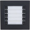 Erweiterung Klingel-Modul, 10 Tasten, IP65, IK07, schwarz
