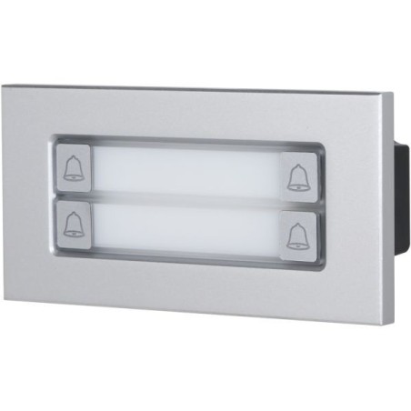 Erweiterung Klingel-Modul, 4 Tasten, IP65, IK07, silber