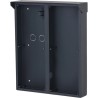 Aufputz-Montagebox, für 2 x 3 Module, mit Regendach, Metall, schwarz